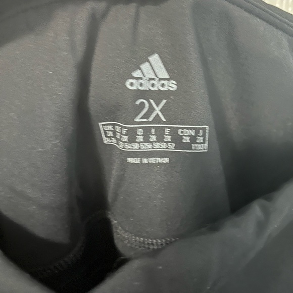 Adidas | 3 Stripe Leggings | GUC | Size 2X/20 - Picture 2 of 5